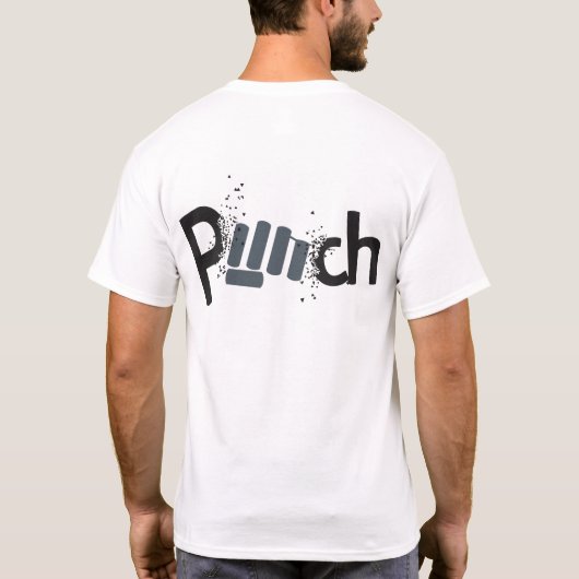 "Punch" T-shirt ontwerp (Achterkant)