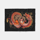 Punch The Monkey Knuffel Dier Meme Fleece Deken (Voorkant (Horizontaal))