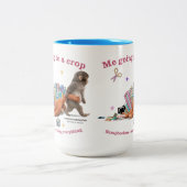 Punch the Monkey Tweekleurige koffiemok 15oz (Center)