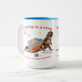 Punch the Monkey Tweekleurige koffiemok 15oz (Voorkant links)