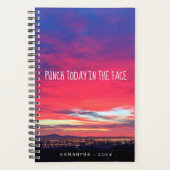 Punch Today in Face Hot Pink Harbour Sunrise Planner (Voorkant)