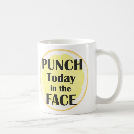 Punch Today in Face Mok Inspirerend Quote (Rechts)