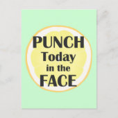 Punch vandaag in het gezicht Briefkaart Inspireren (Voorkant)