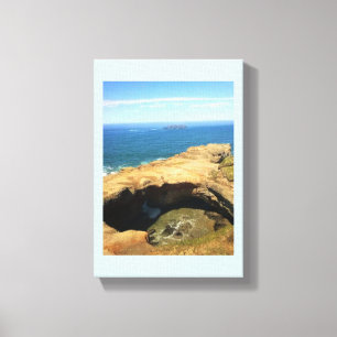 Punchbowl van de duivel & de Rots van de Otter Canvas Afdruk