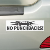 Punchbuggy Black - Geen Punchbacks! Bumpersticker (Op auto)