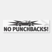 Punchbuggy Black - Geen Punchbacks! Bumpersticker (Voorkant)