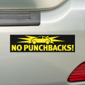 Punchbuggy Yellow - geen Punchbacks! Bumpersticker (Op auto)