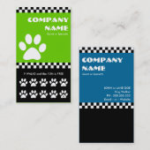 punchcard voor de controle van hondenwandelaars klantenkaartje (Voorkant / Achterkant)