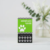 punchcard voor de controle van hondenwandelaars klantenkaartje (Staand voorkant)