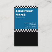 punchcard voor de controle van hondenwandelaars klantenkaartje (Achterkant)