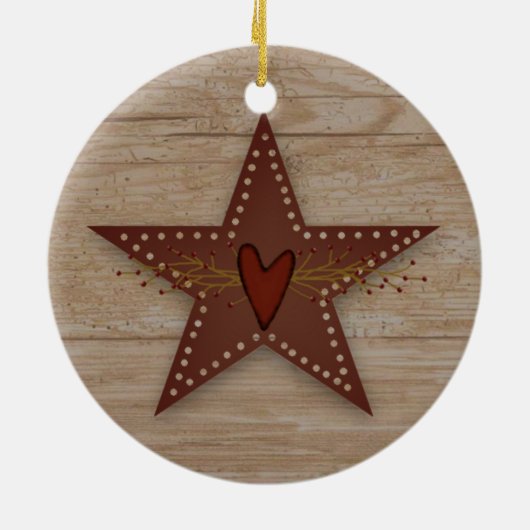 Punched Tin Star Ornament (Achterkant)