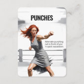 Punches Fitness Kaart met Blauwe Achterkant (Voorkant)