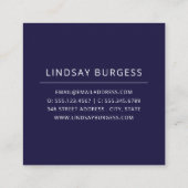 Punchy bloemblaadjes | Waterverf Bloemen | Zijontw Vierkante Visitekaartje (Achterkant)