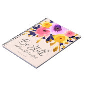 Punchy Petals | Waterverf Floral Journal Notitieboek (Linkerzijde)