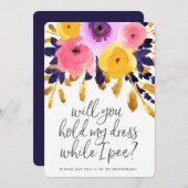 Punchy Petals | Weddenschap Kaart (Voorkant / Achterkant)