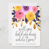 Punchy Petals | Weddenschap Kaart (Voorkant)