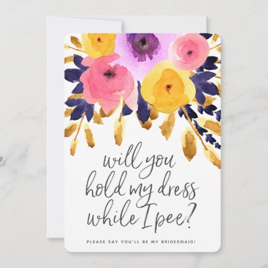 Punchy Petals | Weddenschap Kaart (Voorkant)