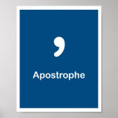 punctiemarkeringen — Apostrophe Poster (Voorkant)