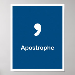 punctiemarkeringen — Apostrophe Poster