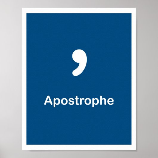 punctiemarkeringen — Apostrophe Poster (Voorkant)