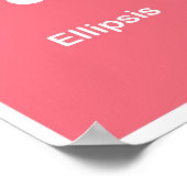 punctiemarkeringen — Ellipse Poster (Hoek)