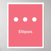 punctiemarkeringen — Ellipse Poster (Voorkant)