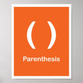 punctiemarkeringen — haakje poster (Voorkant)