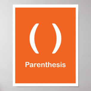 punctiemarkeringen — haakje poster