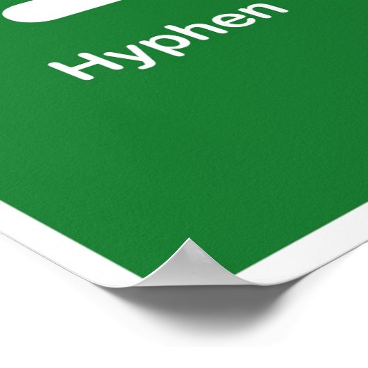 punctiemarkeringen — Hyphen Poster (Hoek)
