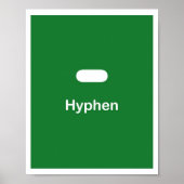 punctiemarkeringen — Hyphen Poster (Voorkant)