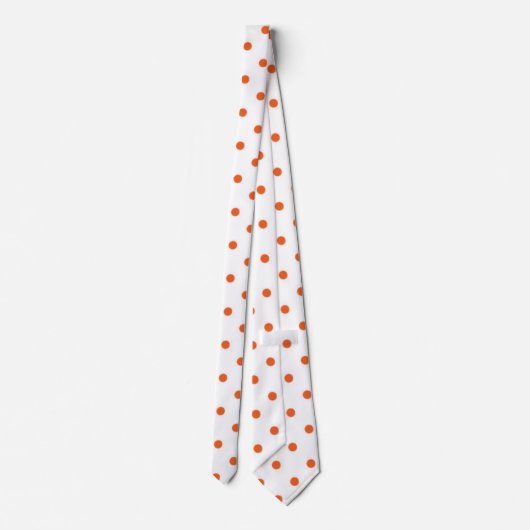 punctiepatroon van peach stropdas (Achterkant)