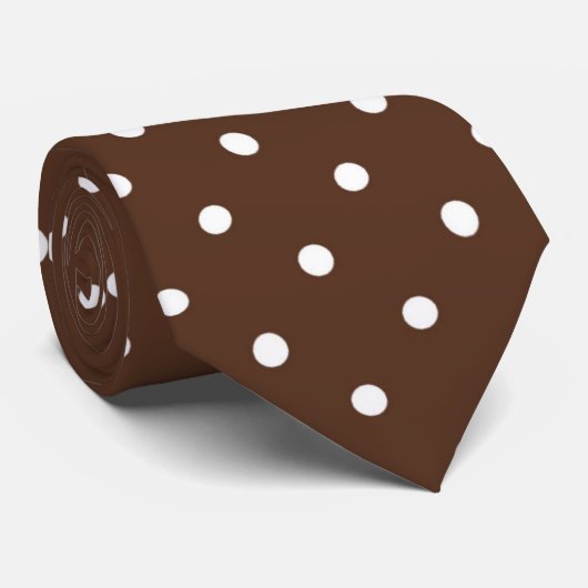 punctiepatroon voor chocoladepolka stropdas (Opgerold)