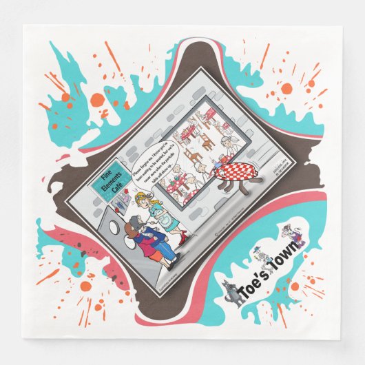 Punctuality Isn’t Theoretical | Birthday Dinner Servet (Voorkant)