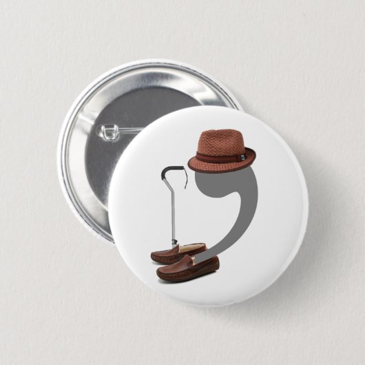 Punctuate me - Comma Button (Voorkant /achterkant)