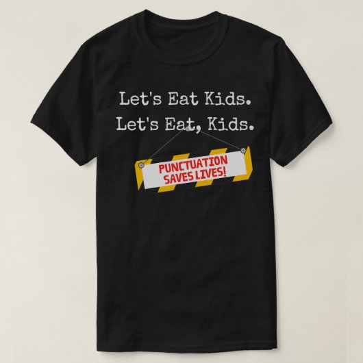 Punctuatie bewaart literatuurgrammar van de leraar t-shirt (Design voorkant)