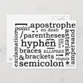 Punctuatie Briefkaart (Voorkant / Achterkant)