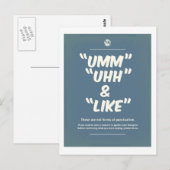 Punctuatie Briefkaart (Voorkant / Achterkant)