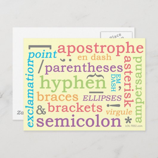 Punctuatie II Briefkaart (Voorkant / Achterkant)