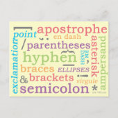 Punctuatie II Briefkaart (Voorkant)