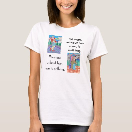 Punctuatie is krachtig! T-shirt (Voorkant)