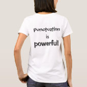 Punctuatie is krachtig! T-shirt (Achterkant)