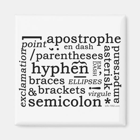 Punctuatie Magneet (Voorkant)