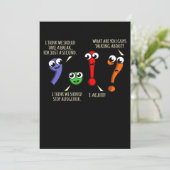 Punctuatie Marks English Language Teacher Student Bedankkaart (Staand voorkant)