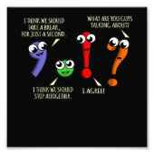 Punctuatie Marks English Language Teacher Student Foto Afdruk (Voorkant)