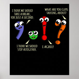 Punctuatie Marks English Language Teacher Student Poster