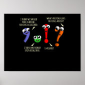 Punctuatie Marks English Language Teacher Student Poster (Voorkant)