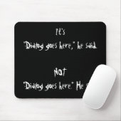 Punctuatie Mousepad voor de juiste dialoog Muismat (Met muis)