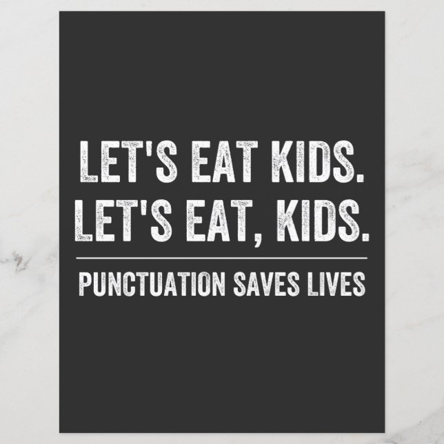 Punctuatie slaat levens op (Voorkant)