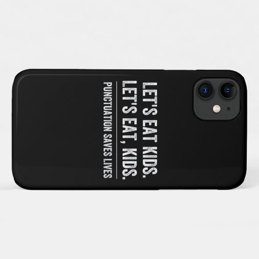 Punctuatie slaat levens op Case-Mate iPhone case (Achterkant (horizontaal))