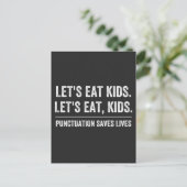 Punctuatie slaat levens op feestdagenkaart (Staand voorkant)